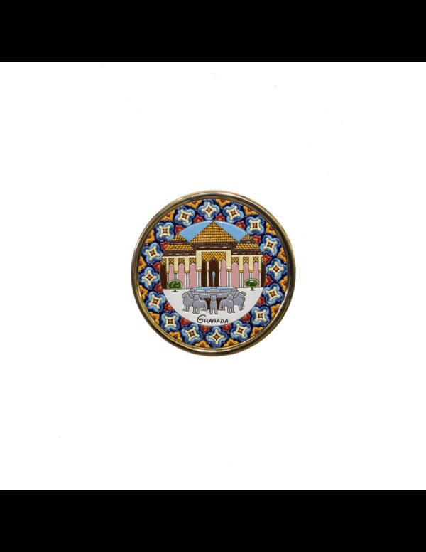 Cerámica Española. Plato Alhambra de Granada cerámica española decorativa andaluza 21cms. 01214100