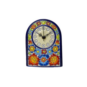 Reloj Sobremesa cerámica española decorativa andaluza 13 cms. 02130100