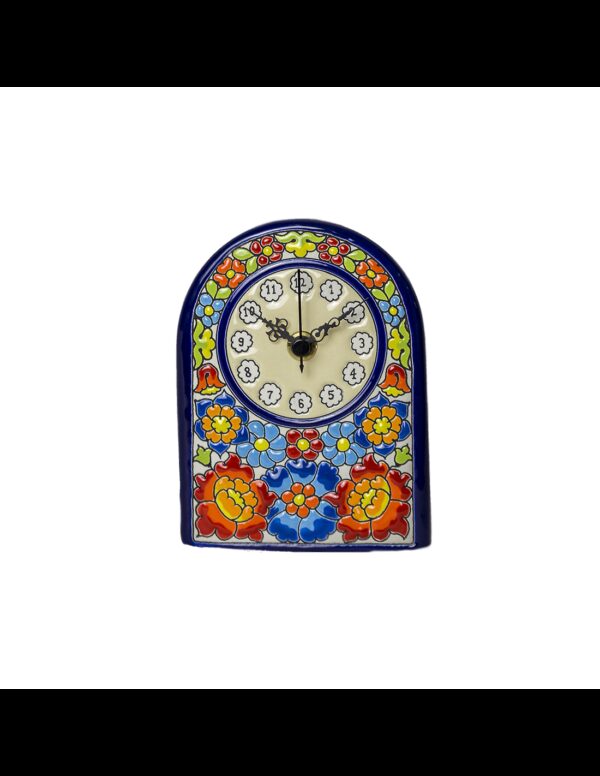 Reloj Sobremesa cerámica española decorativa andaluza 13 cms. 02130100