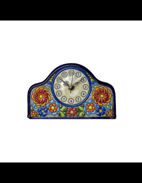 Reloj Sobremesa cerámica española decorativa andaluza 13 cms. 02130200