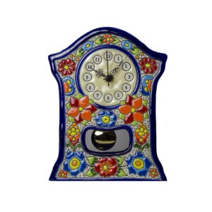 Reloj Sobremesa cerámica española decorativa andaluza 23 cms. 02230100