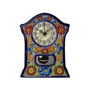 Reloj Sobremesa cerámica española decorativa andaluza 23 cms. 02230200