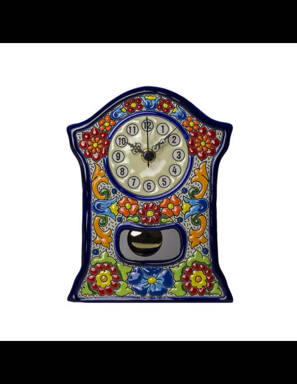 Reloj Sobremesa cerámica española decorativa andaluza 23 cms. 02230200