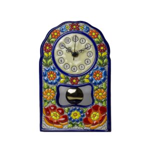 Reloj Sobremesa cerámica española decorativa andaluza 23 cms. 02230300