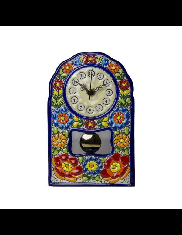 Reloj Sobremesa cerámica española decorativa andaluza 23 cms. 02230300
