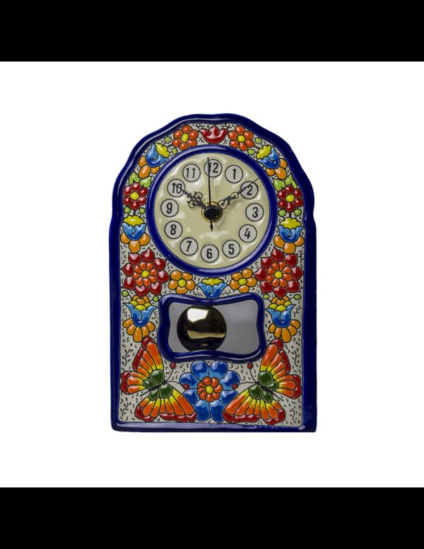 Reloj Sobremesa cerámica española decorativa andaluza 23 cms. 02230400