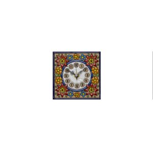 Reloj azulejo cerámica española decorativa andaluza 11 cms. 02110200