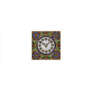 Reloj azulejo cerámica española decorativa andaluza 11 cms. 02110300