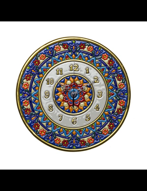 Plato Reloj cerámica decorativa andaluza 28 cms. 02280100