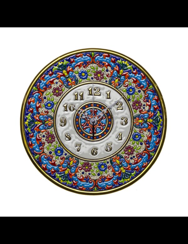 Plato Reloj cerámica decorativa andaluza 28 cms. 02280200