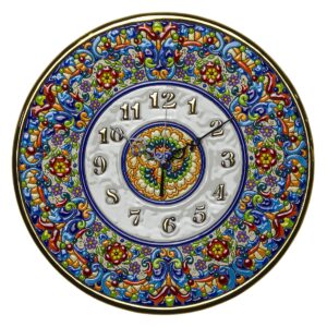 Plato Reloj cerámica decorativa andaluza 35 cms. 02350100
