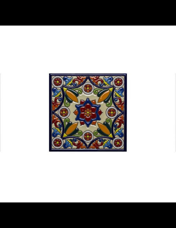 Azulejo cerámica española decorativa andaluza 15x15cms. 04151100