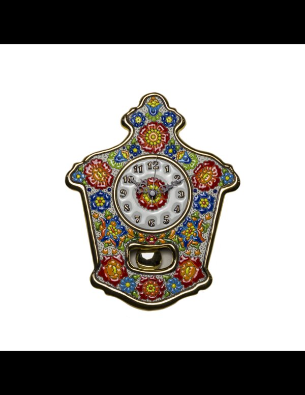 Reloj Pared Péndulo cerámica española decorativa andaluza 25 cms. 02250200