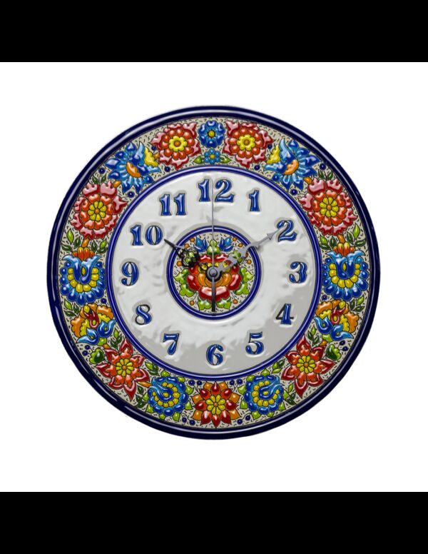 Plato Reloj cerámica española decorativa andaluza 28 cms. 22280300