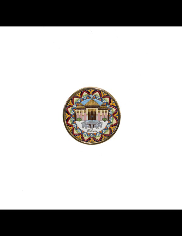 Plato Alhambra de Granada cerámica española decorativa andaluza 17 cms. 01174100