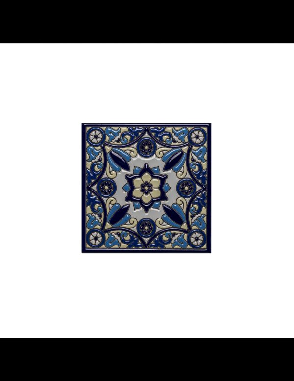 Azulejo cerámica española decorativa andaluza 15x15cms. 04151200