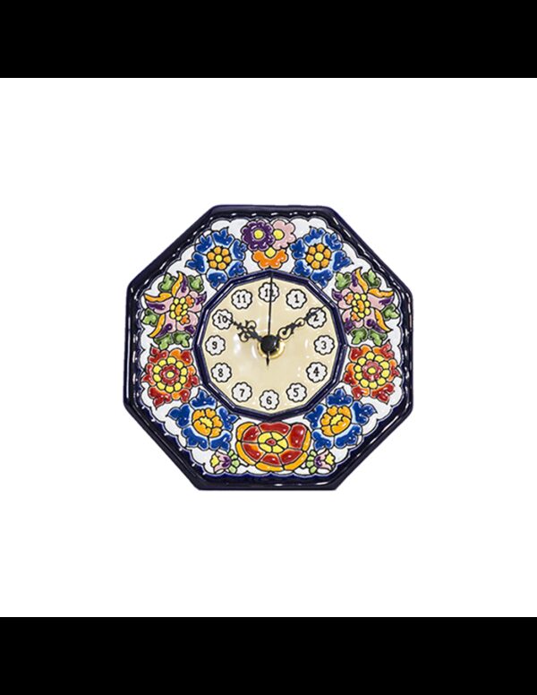 Reloj Sobremesa cerámica española decorativa andaluza 13 cms. 02130300