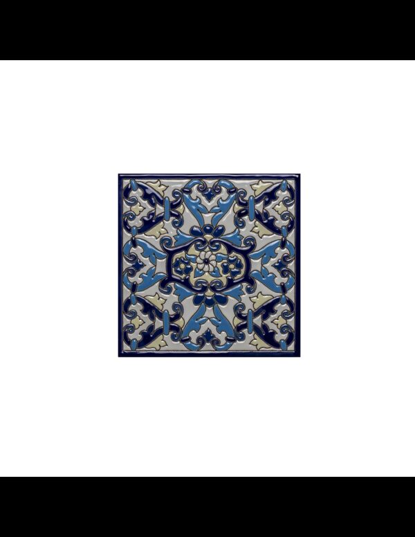 Azulejo cerámica española decorativa andaluza 15x15cms. 04151600